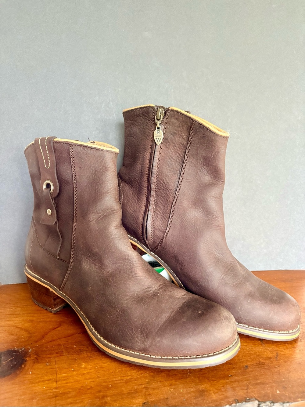 Women's Red Wing Heritage Leather Ankle Boots- Side Zipper